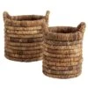 Nordal Abaca Manden Naturel - Set Van 2 Stuks -Nordal nordal abaca manden naturel set van 2 stuks