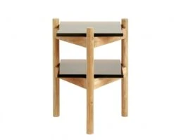 Nordal Amber Bijzettafel - Hout/glas