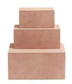 Nordal Box Opbergdozen Set Van 3 Stuks - Roze -Nordal nordal box opbergdozen set van 3 stuks roze 1