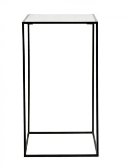 Nordal Cube Bijzettafel - Wit Marmer L