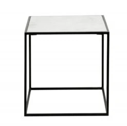 Nordal Cube Bijzettafel - Wit Marmer S