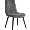 Nordal Eetkamerstoel Velvet - Grijs -Nordal nordal eetkamerstoel velvet grijs