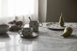 Nordal Grainy Cakeborden Zand/groen Set Van 4 Stuks - 57036 -Nordal nordal grainy cakeborden zand groen set van 4 stuk 2