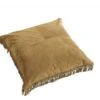 Nordal Hippie Leren Kussen Incl Vulling - Bruin 80x80cm -Nordal nordal hippie leren kussen incl vulling bruin 80x8 1
