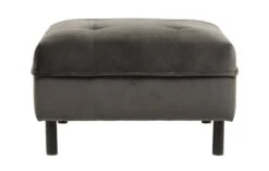 Nordal Puff Velvet Poef - Grijs