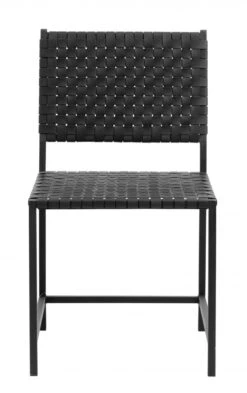 Nordal Stoel Zwart Leer