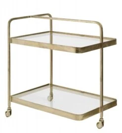 Nordal Trolley Goud Met Glas