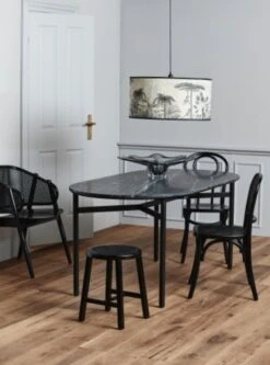 Nordal Wicky Stoel Met Vlechtwerk - Zwart -Nordal nordal wicky stoel met vlechtwerk zwart 2